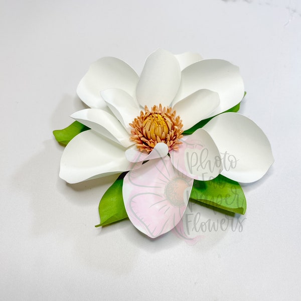 Magnolia Mini Papier Blume Digitale Datei | PNG | SVG | Papierblumen-Anleitung | Papierblume | kleine Papierblumen | Vorlage