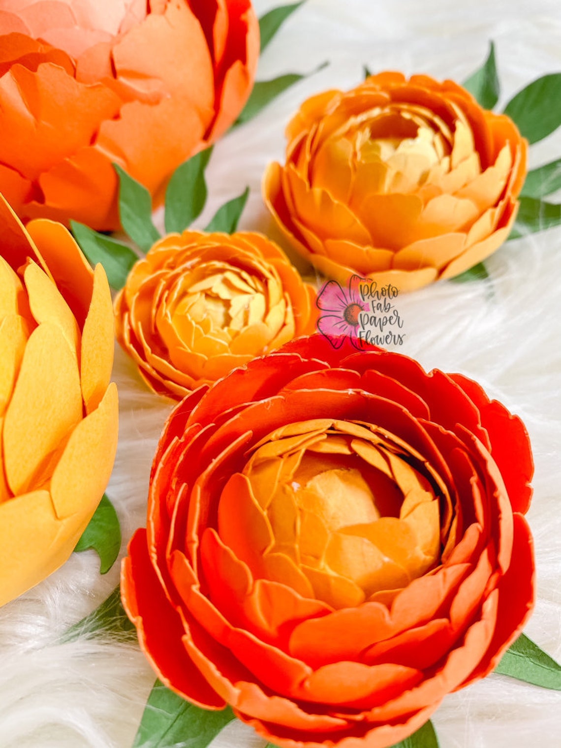 Peony Mini Paper Flower Digital File PNG SVG PDF dxf Etsy