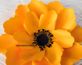 Paper Flower Template 2 Digital File | pdf/SVG/PNG/DXF | paper flower backdrop | giant paper flower | large paper flowers