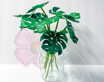 Monstera deliciosa pianta di formaggio svizzero / File digitale / SVG / PNG / dxf / Cricut / Foglie / ramo / Modello foglia / Silhouette / pianta
