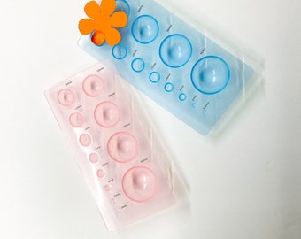 Plastic Mini Half Sphere Mold | Paper Flower Shaping Tool | Paper Flower Tools | Quilling Mold | Craft Tools | Paper Flowers | Peony Tools