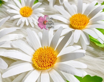 Daisy Mini Paper Flower Digital File | PNG | SVG | PDF |dxf  | paper flower tutorial | paper flower | small paper flowers | daisy