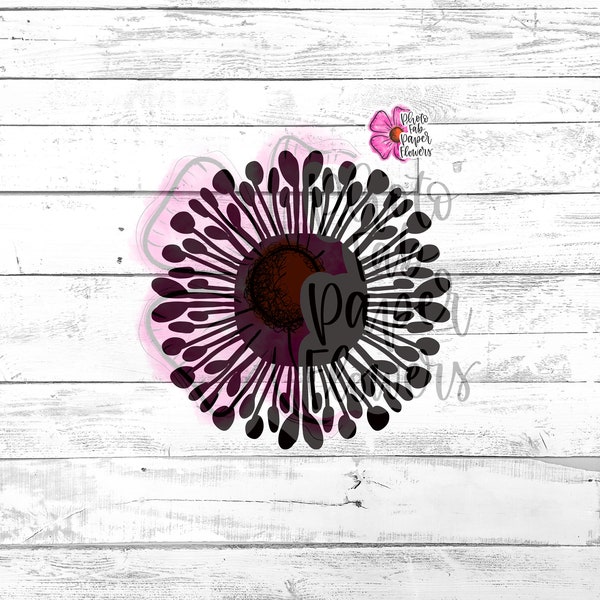 Paper Flower Center 1 Digital File | SVG | PNG | dxf | Flower Center | Cricut Cutting Files  | Large Flower Centers | Flower Center Template