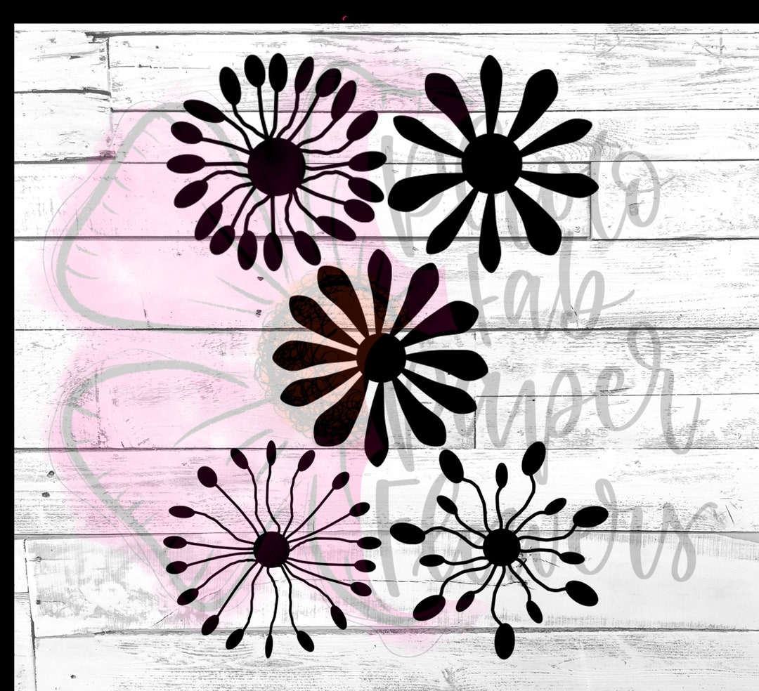 Paper Flower Center Bundle 4 Digital File | SVG PNG Dxf | Svgcenter ...