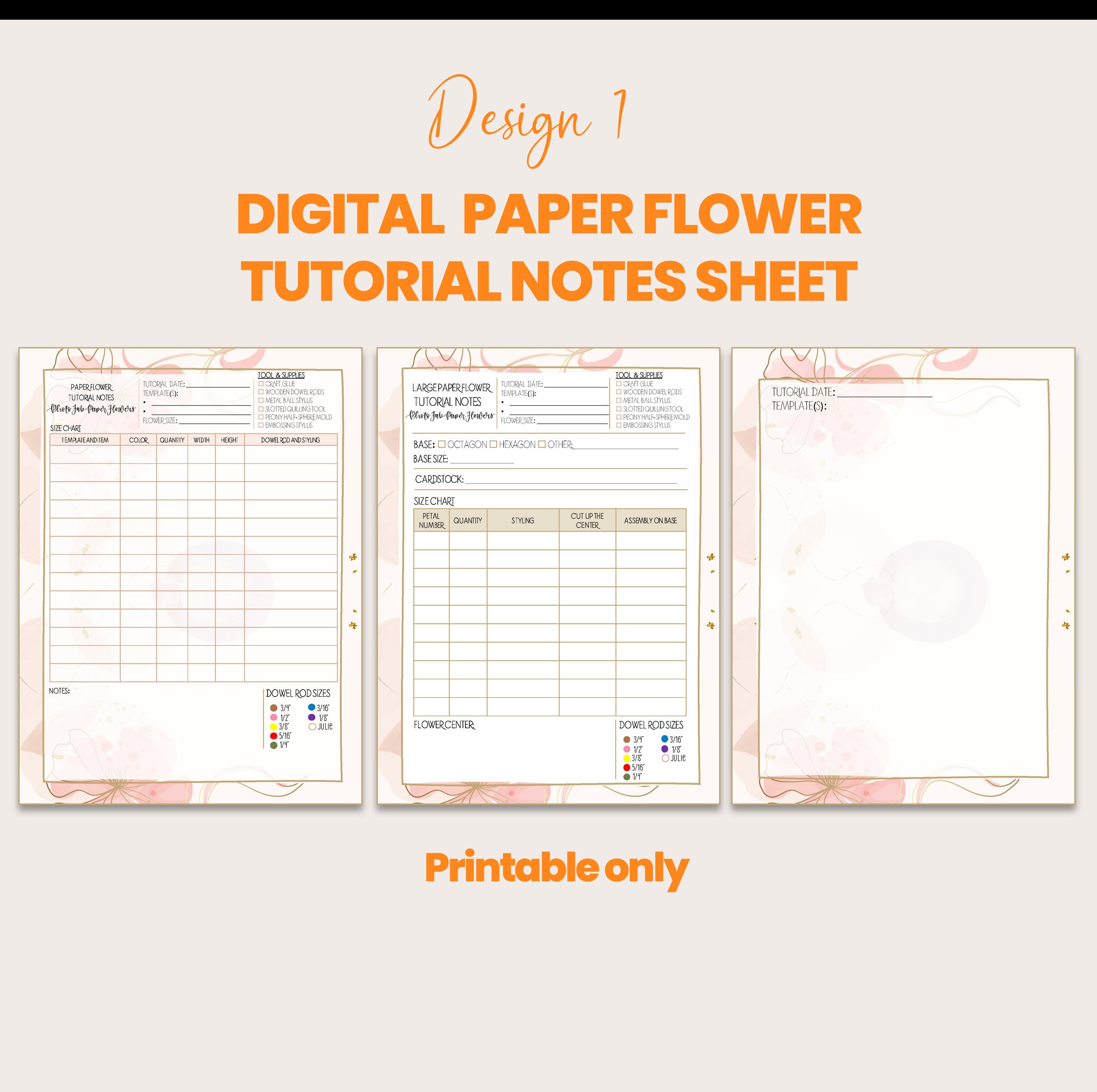 Persal Instruction Note.pdf Pastel Flower Print | Instruction Document Organizing |template ...