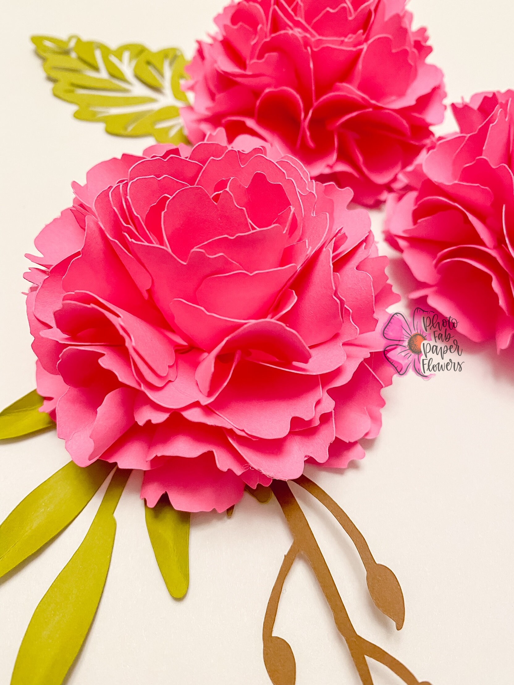 Carnation Mini Paper Flower Digital File Png Svg Pdf Etsy Carnation Mini Paper Flower Digital File Png Svg Pdf Etsy