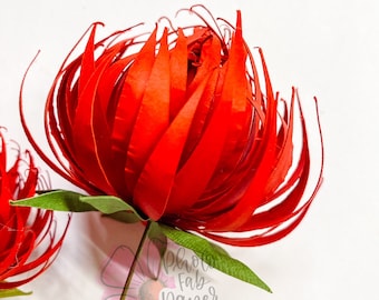 Template 11 Mini Paper Flower Digital File | PNG | SVG | paper flower tutorial | paper flower | small paper flowers | template