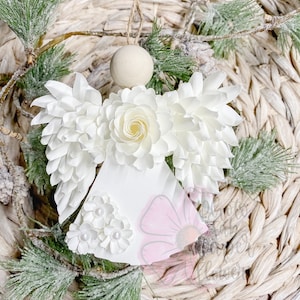 Angel Mini Paper Flower Ornament Digital File | PNG | SVG | PDF | paper flower tutorial | paper flower | small paper flowers | template