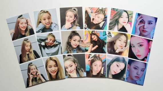 Itzy Yeji Photo Booth Style Photostrip Photocards Set Of 6 Etsy