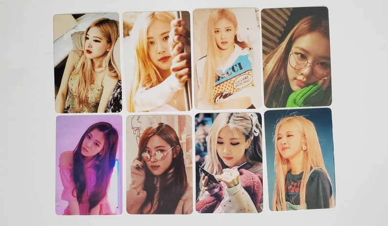 Blackpink Rose Photocards Set of 8 | Etsy