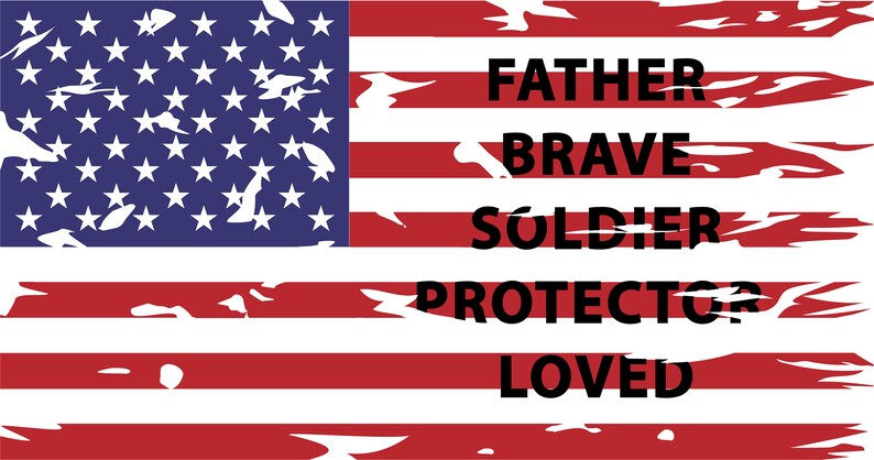 Download US Flag Father EPS JPG svg digital files | Etsy