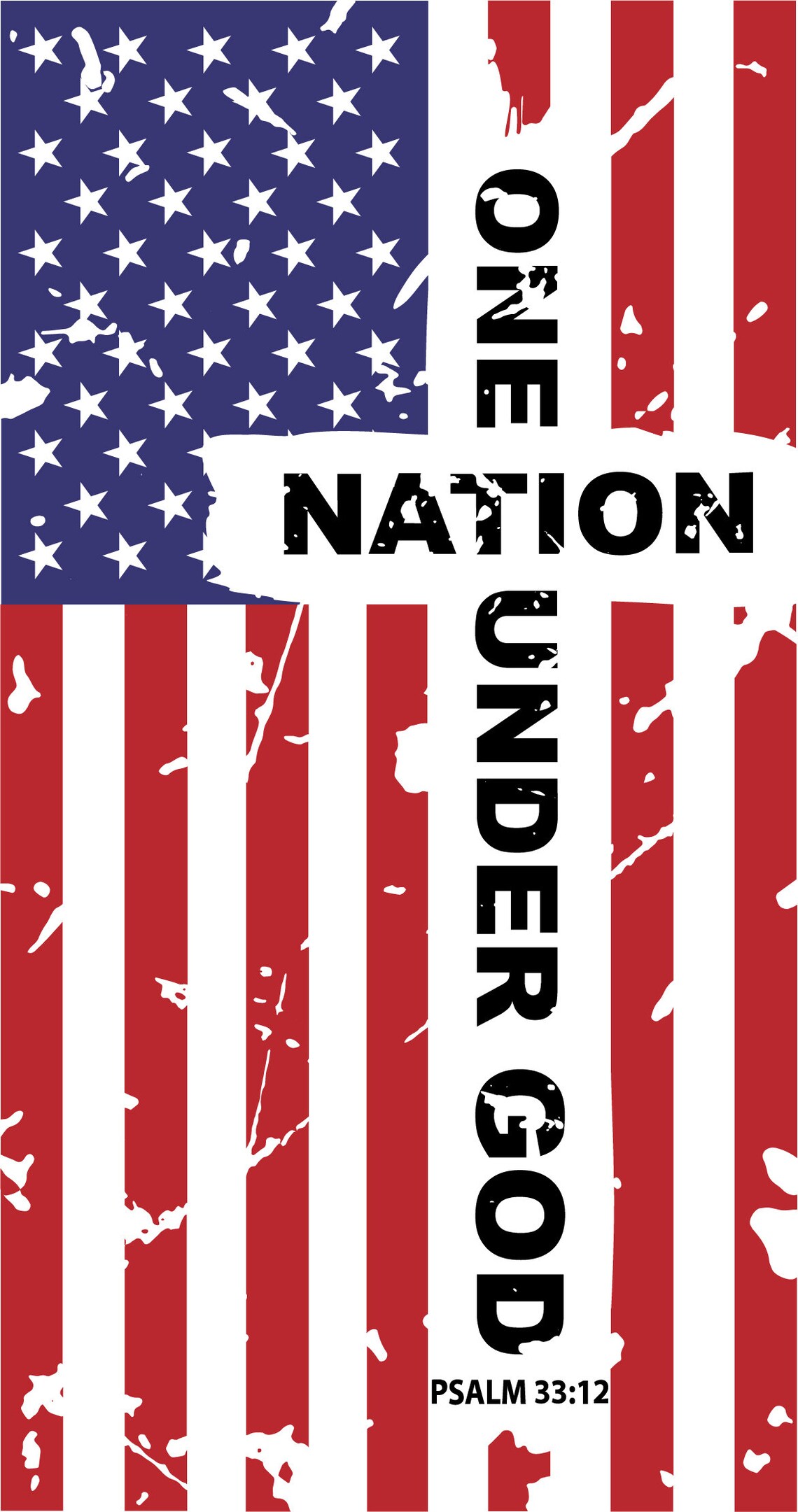 One Nation Under God US Flag SVG EPS Jpg and Png Digital - Etsy
