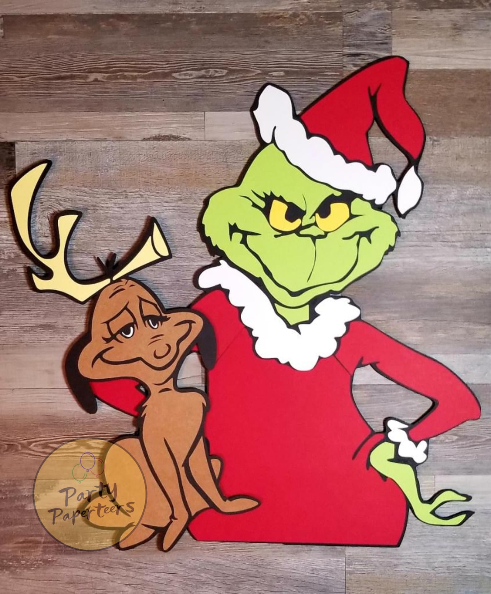 Grinch and Max Grinch Christmas Decor Grinch Wall Decor Dr Etsy