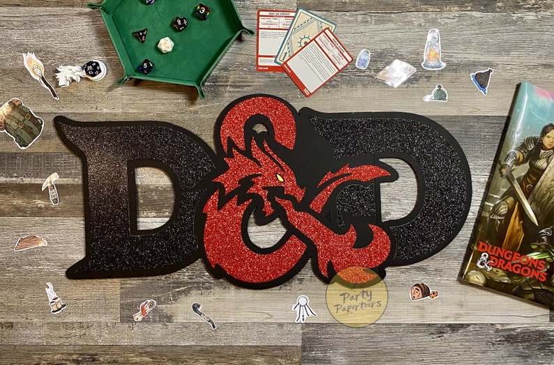 Dungeons and Dragons Logo DND D and D DND Party Supplies Etsy