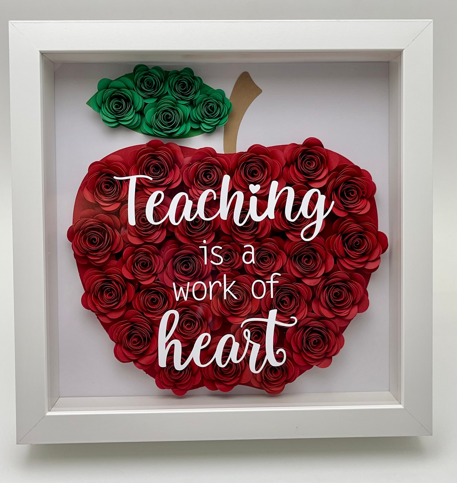 Apple Shadow Box. - Etsy