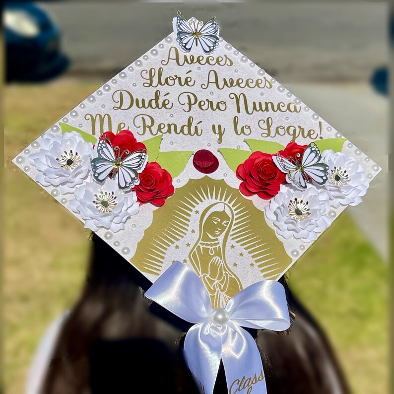 Graduation Cap Pear Custom Graduation Cap Topper, Glitter, Flowers & Pearls - Etsy