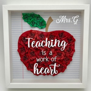 apple shadow box.