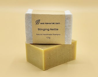 Stinging Nettle Shampoo Bar Natural Shampoo Solid Psoriasis Eczema Itchy Scalp Vegan