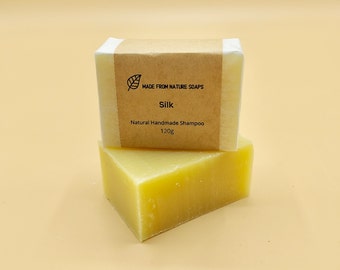 Silk Shampoo Bar Natural Shampoo Solid Psoriasis Eczema Itchy Scalp Vegan