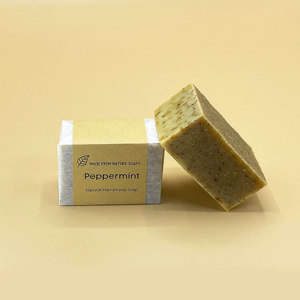 Organic Peppermint Oregano Soap Bar Vegan Handmade Artisan Etsy