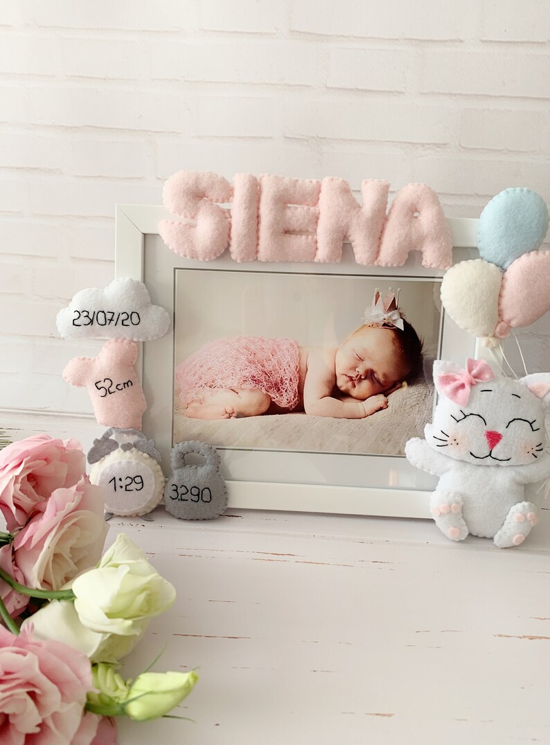 Personalized Cat Theme Gift for Girl Cat Nursery Decor Girl Etsy