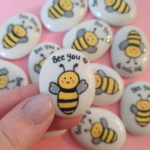 Bee you keepsake pebble.  Personalised pebble gift. Bumble bee