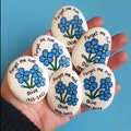 Forget me not keepsake stone ,Remembrance gift, Never forget, sympathy , Miss you , Gift for loved one, loss and grief gift, memory box