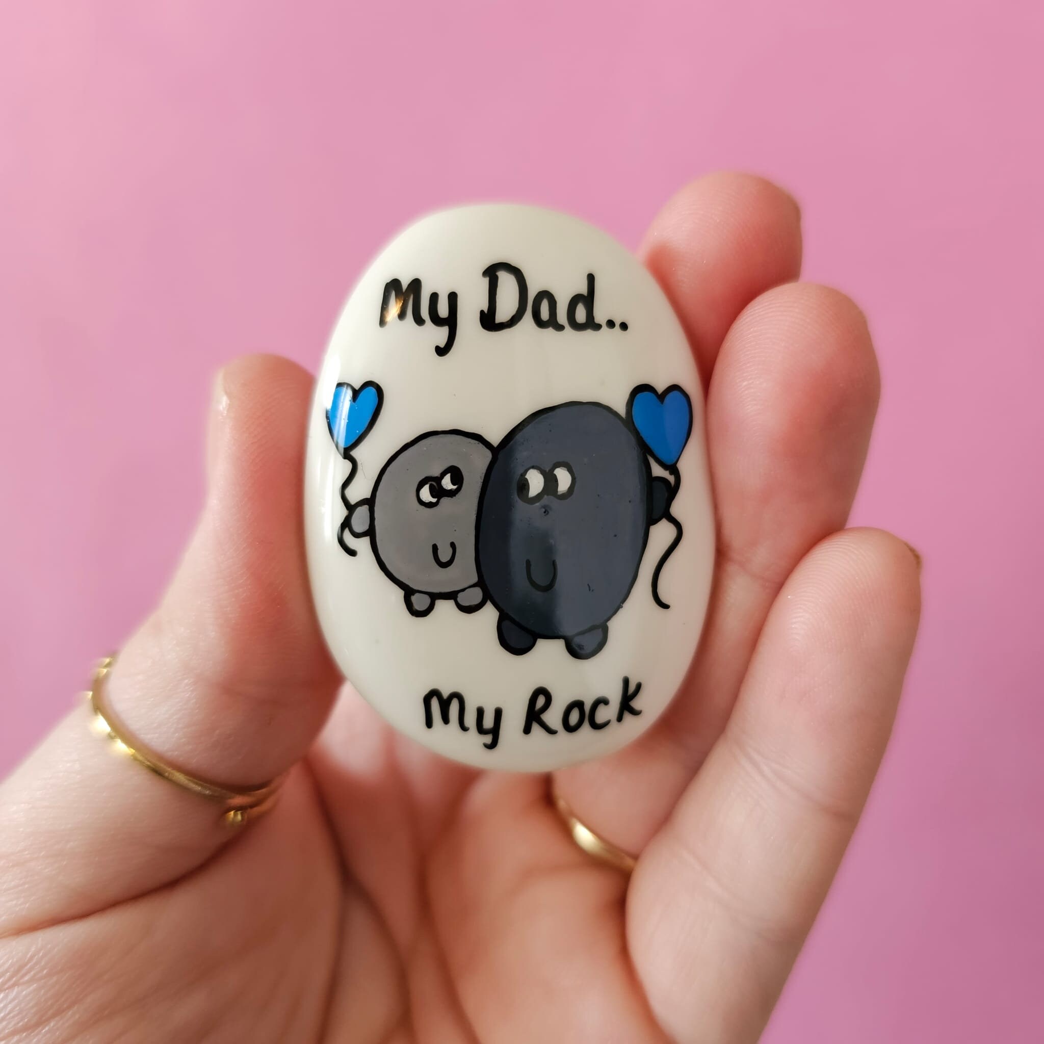 My Dad My Rock Pebble Keepsake Sentimental Gift - Etsy UK