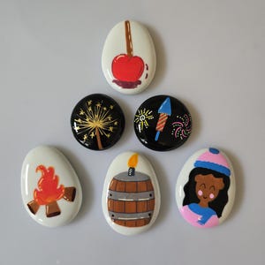 Bonfire night set , firework stones
