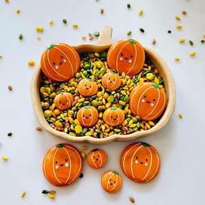 Pumpkin Painted Pebbles, Autumn Loose Parts Play