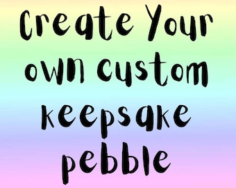 Custom keepsake stone . Personalised.anxiety stone , pocket hug