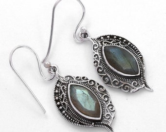 Orecchini argento con radice di rubino e Peridoto - Ori di Ori
