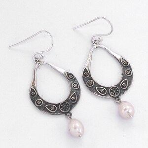 Pearl Earrings, Sterling Silver Earrings, Fresh Water Pearl, Birthday Gift, Earrings for Women, Delicate Silver Earrings, Gift For Her