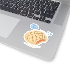 meloen pan vullen kawaii Kiss-Cut Stickers