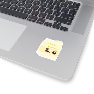 Bananenmilch Smile Ausdruck Kiss-Cut Stickers