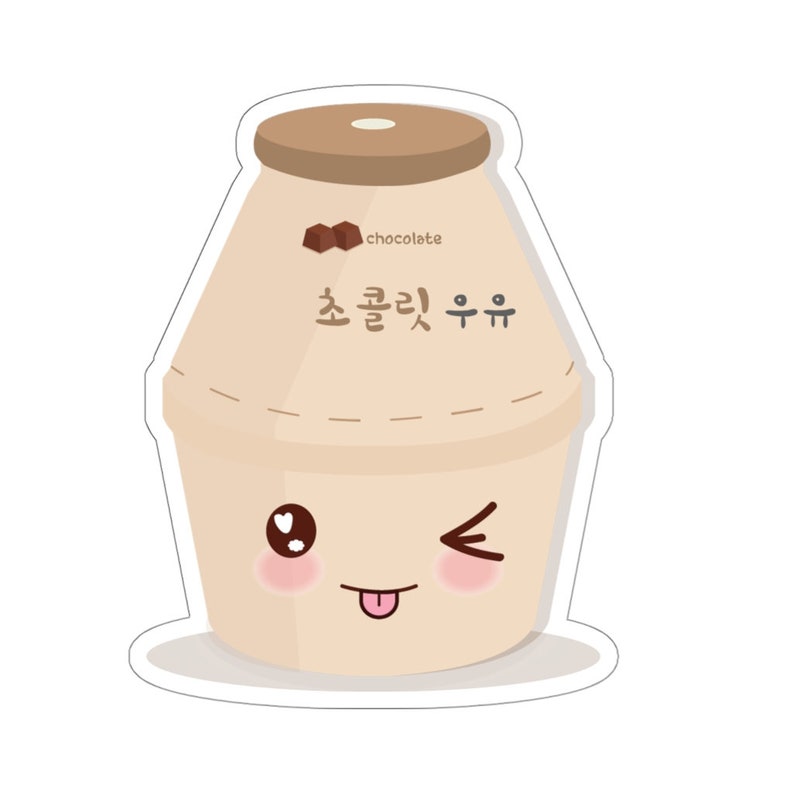 Chocolate Flavored Korean Milk Kisscut Stickers Milk Etsy