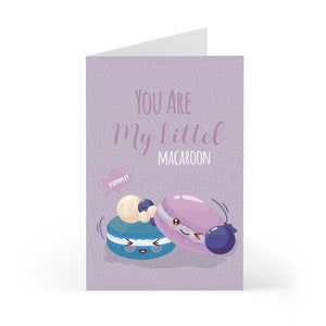mes petites cartes de vœux en macaron (7 pcs)