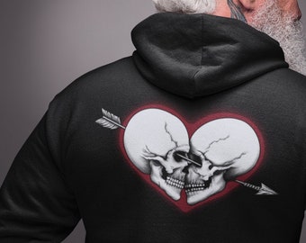 Til Death Graphic Zip Up Hoodie  LIMITED EDITION