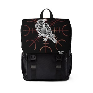Sac à dos d’épaule occasionnel de corbeau de Viking