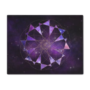 Altar Cloth Tarot Card Mat Crystal Grid Placemat Sacred Geometry Witch Wiccan