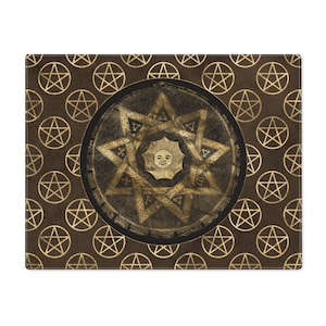 Altar Cloth Tarot Card Mat Placemat Pentagram Strega Wiccan