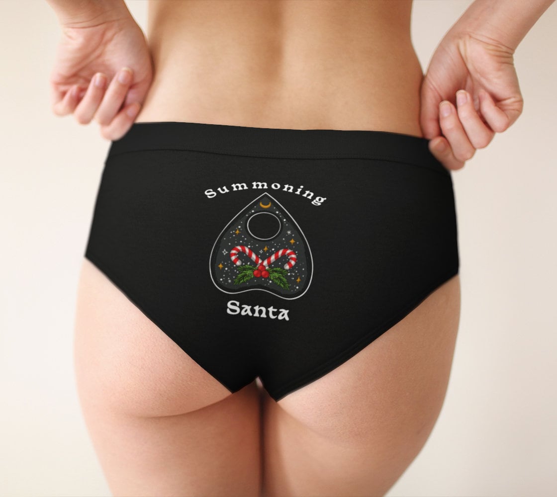 Christmas Lingerie Santa Red Velvet Feathered Sissy Bra & Cheeky Panties  SET