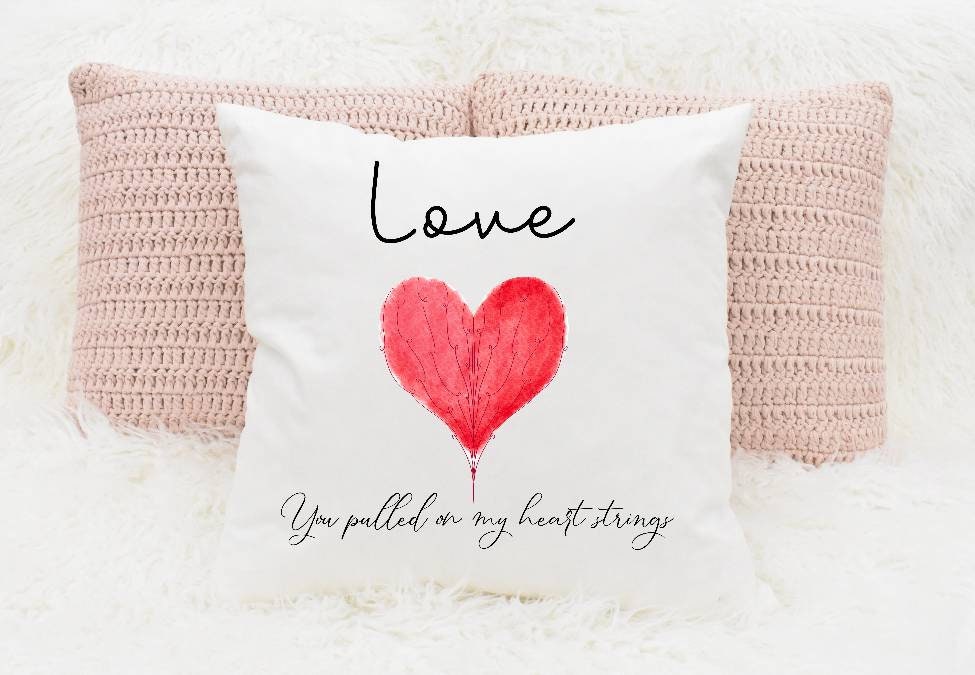 You pull my heart strings cushion romantic Etsy
