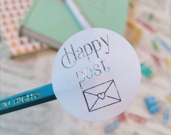 Happy Post Stickers, Small Business Stickers