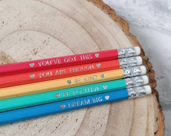 Positivity Pencils - Mental Health Awareness - Gifts For Her
