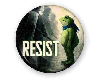Resist Button Or Magnet, Resist, Protest Button, Protest Pin, Resist Button, Resist Pin, Protect Our Rights, Stop Project 2025,