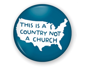 This is Not a Church Button Or Magnet, Separate Church and State Button, Stop Project 2025, Protect our Rights, No Project 2025 Pin, Pro Roe