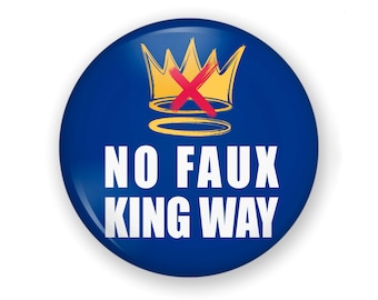 No Kings Button Or Magnet, Resist, Protest Button, Protest Pin, Resist Button, Protect Our Rights, Hands Off Button, No Kings, Anti Trump