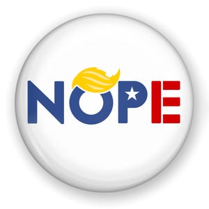 Anti-Trump Button or Magnet, Anti-Trump Pin, Anti Trump Button, Democrat Button, Democrat Pin, Gift for Democrat, Kamala Harris, Vote Button