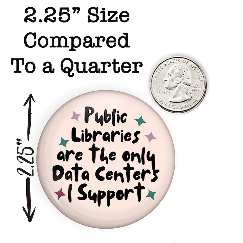 Large Size NO DATA CENTERS Pin or Magnet: Protest Button, Support ...